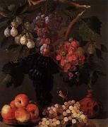 Bodegon de uvas, manzanas y ciruelas Juan Bautista de Espinosa
